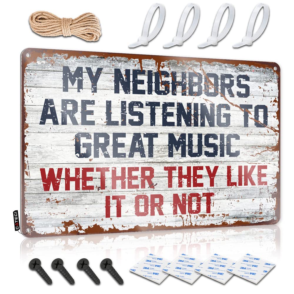 My Neighbors Are Listening To Great Music Retro Wall Art Artwork | Indie Gift For Maid Of Honor Decorative Wall Art(30X40CM)