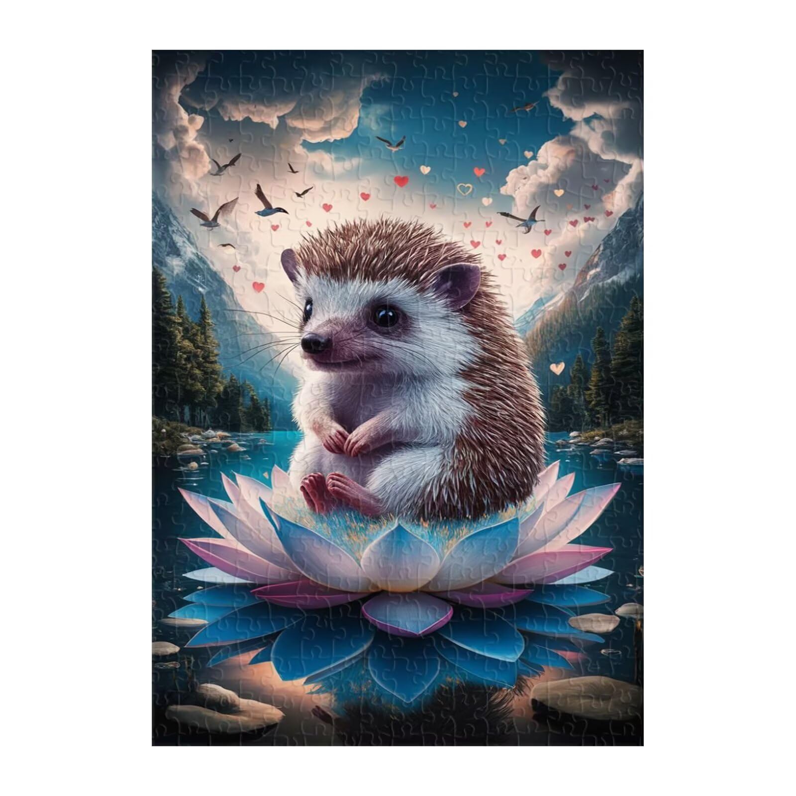 Puzzle 2000 elementów, łamigłówki z kręconego lotosu, puzzle niemożliwe logiczne wyzwanie trudne puzzle 2000 sztuk dla dorosłych