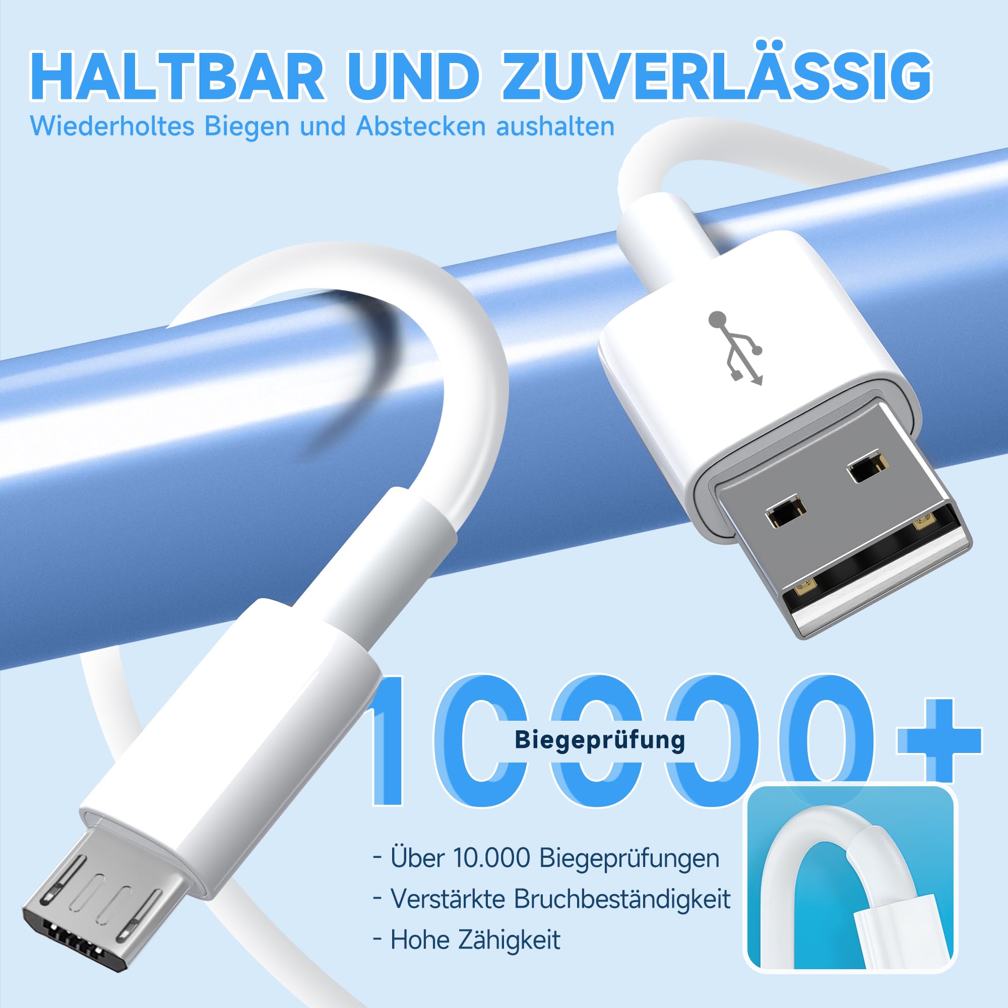 5 M Micro-USB Verlängerungskabel – Für Wyze, Nest, Blink Kameras & Mehr