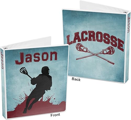Miniatura 5 de Carpeta personalizada de 3 anillas Lacrosse - 1 pulgada