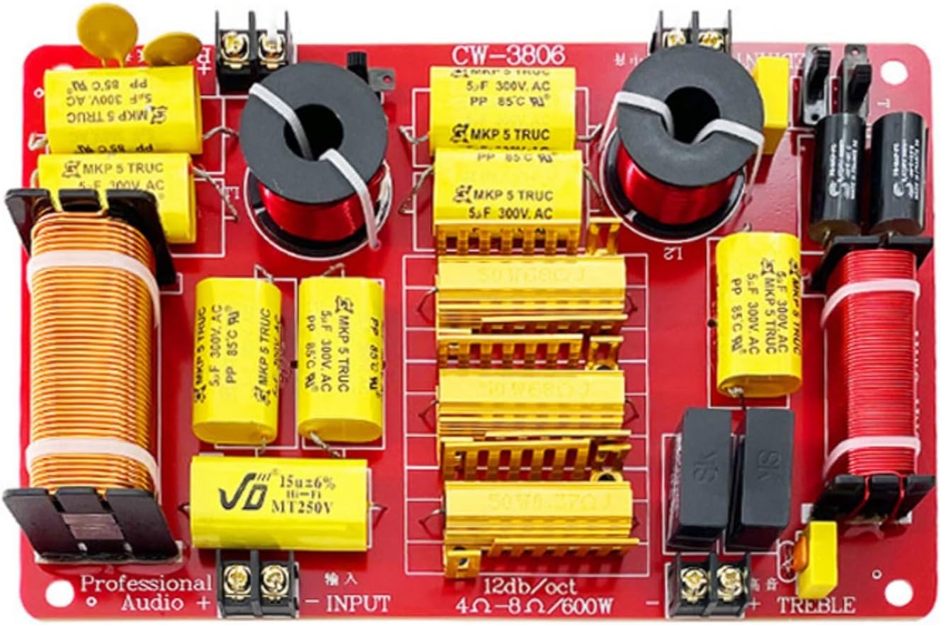 Speakers Frequency Divider Board Treble Bass 3 Way Sound Crossovers Filter Distributor Module Sound Divider