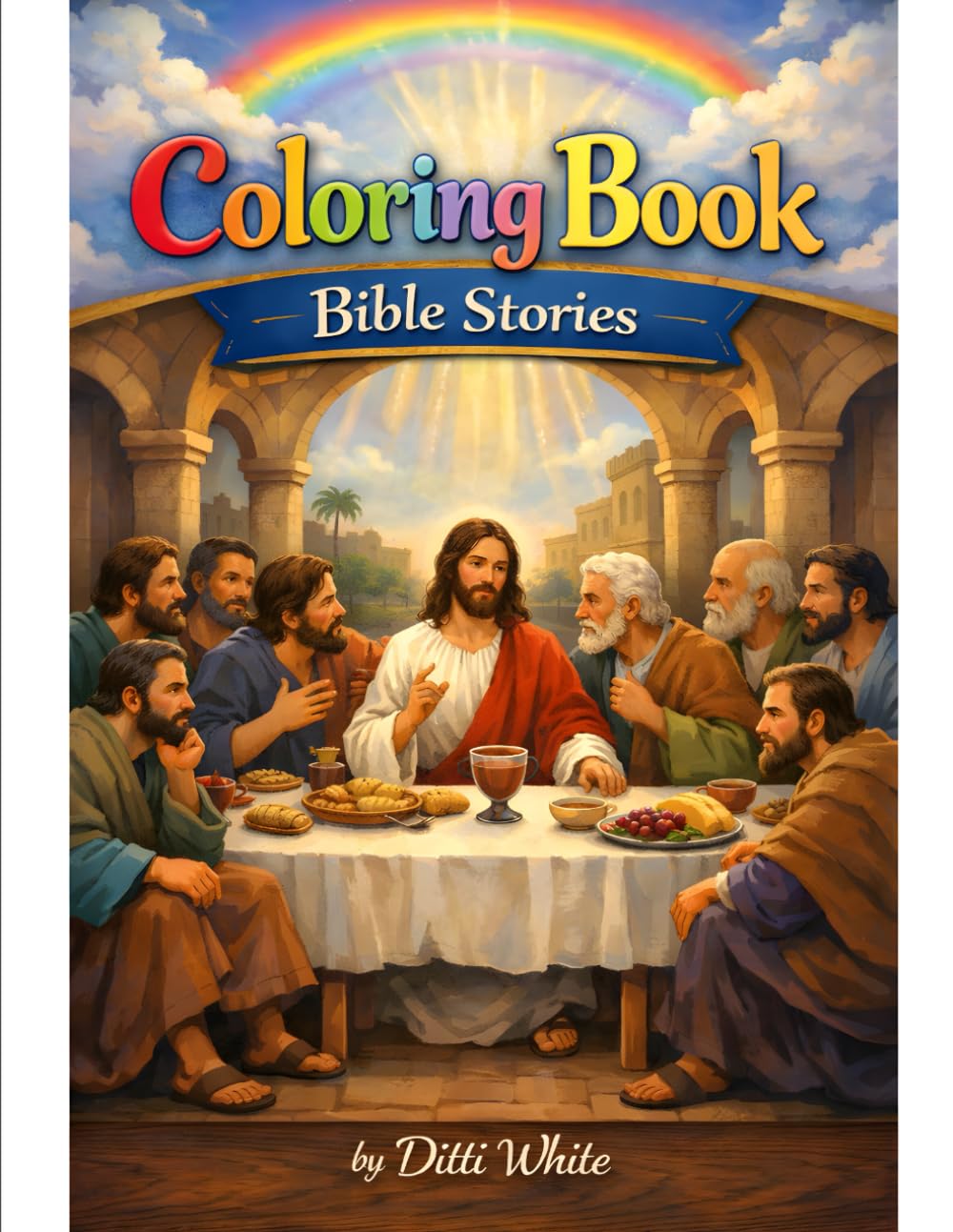 Coloring Book Bible Stories (Ditti White Books for Children)