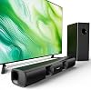 Saiyin Soundbar for Smart TV 90 W Compact Soundbar TV Speaker with Subwoofer 2.1 Channel Home Theatre Surround Sound System with Crisp Voices and Deep Bass for TV PC Projector