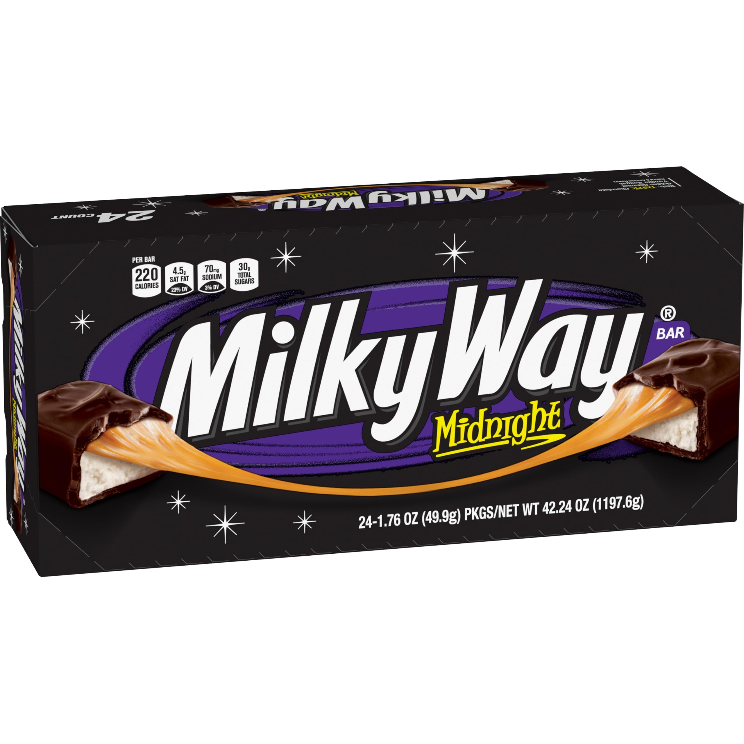 Amazon | MILKY WAY Midnight Dark Chocolate Singles Size Candy Bars