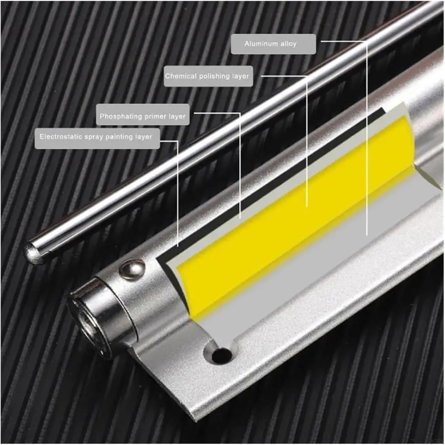 Screen Door Closing Spring Device Automatic, Hinges Aluminum Alloy(Long for Style)