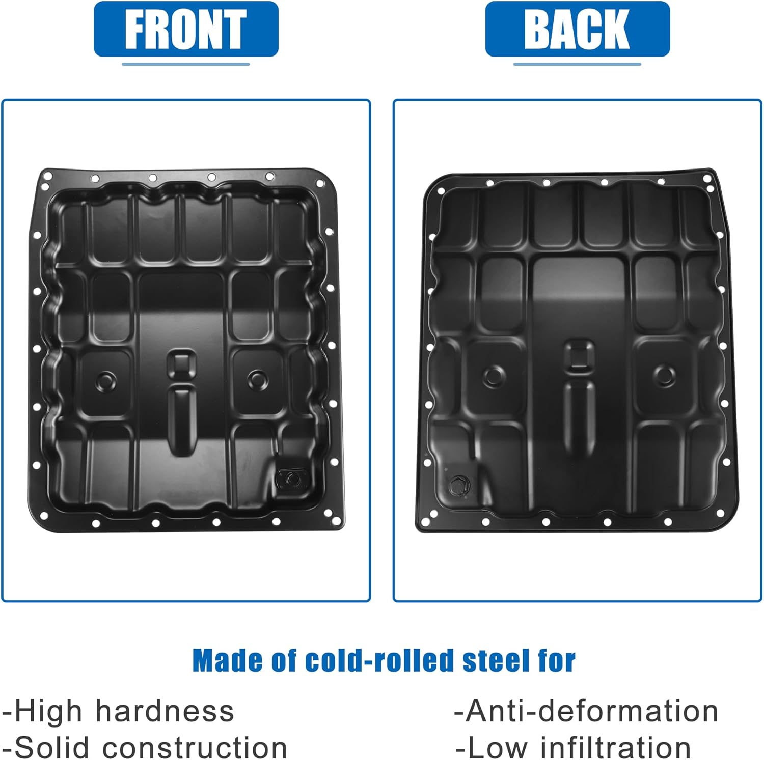 uxcell Transmission Oil Pan with Drain Plug for Nissan Armada Titan 2004-2015 for Nissan 350Z 2003-2008 Pan Assy-Oil, Replace 31390-90X00, 31390-90X0B