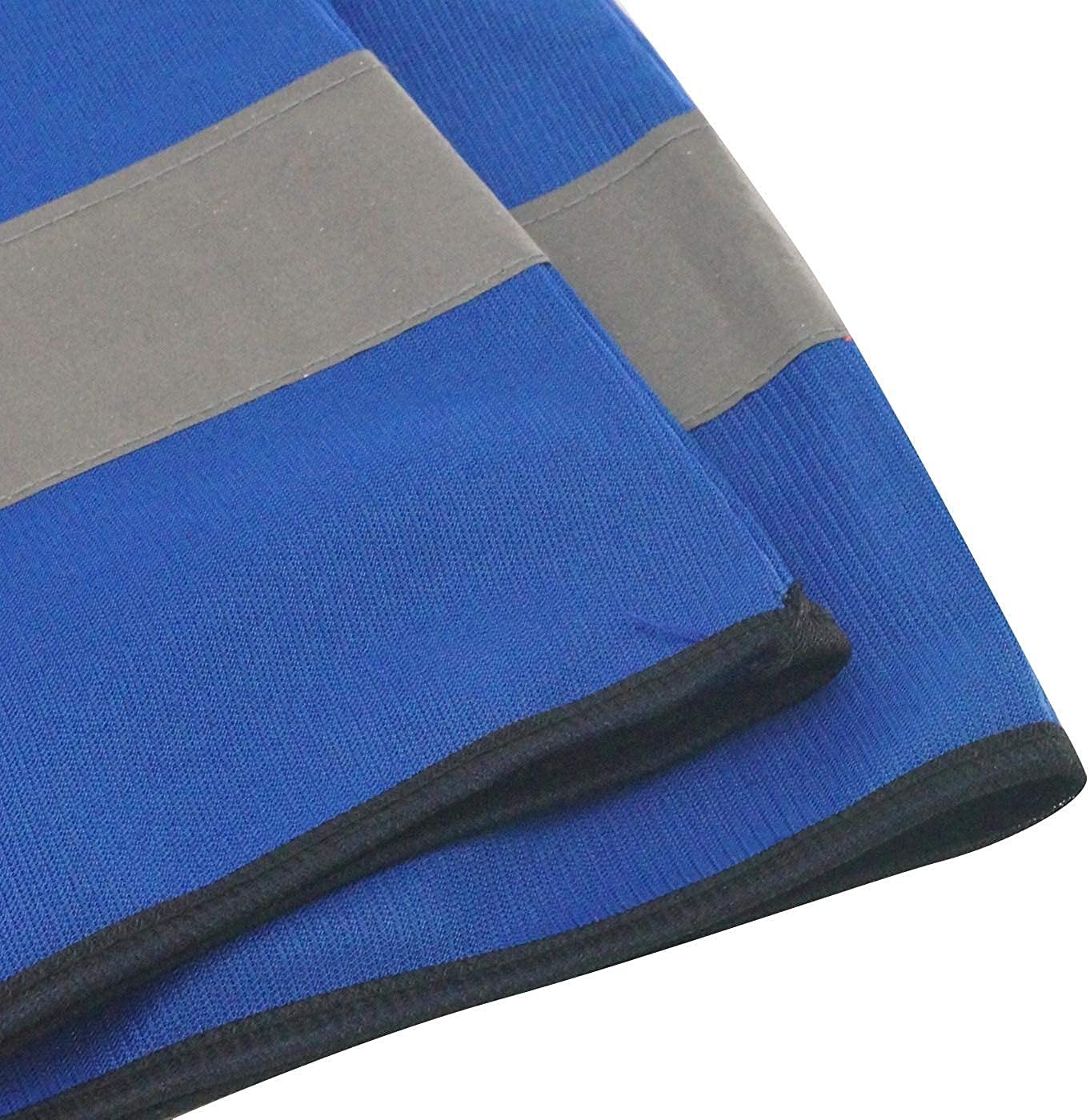 JJJ 2 Pack Gilet réfléchissant la Ceinture de sécurité réglable for la Course en Plein air Faisant du Jogging Cyclisme Marche Marche (Color : Blue+Grey)