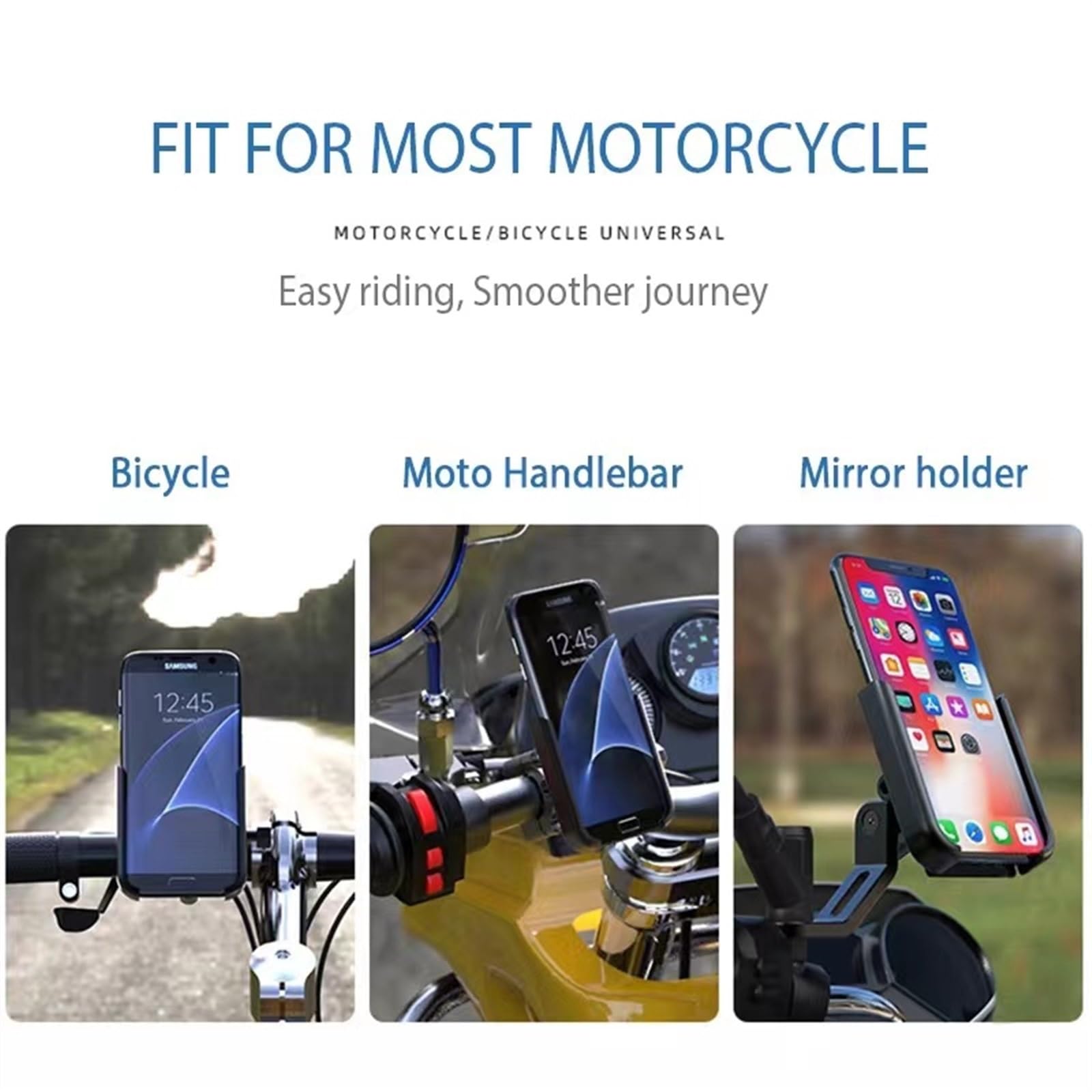 Supporto Navigatore Moto Accessori Manubrio Per Moto Supporto Per Telefono Cellulare Staffa Per GPS