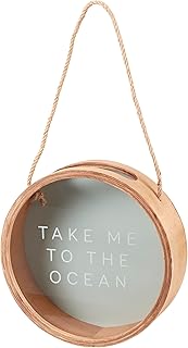 12 Sea Inspired Bathroom Ideas with Coastal Calm 37 Primitives by Kathy Take Me to The Ocean Hanging Shell Holder, round woo...