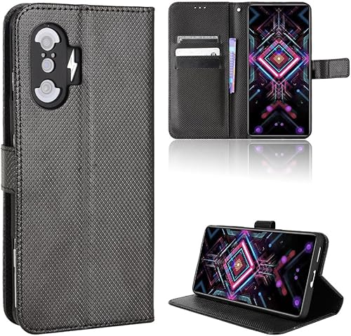 Miniatura 4 de Funda de teléfono para Xiaomi Redmi K40 Gaming, Funda de cuero tipo cartera para Xiaomi Redmi K40 Gaming Funda de cuero PU antideslizante, Flip