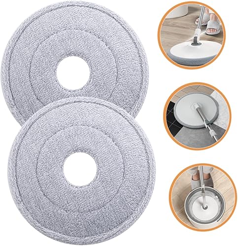 Miniatura 4 de Limpieza de pisos sin esfuerzo, 2 piezas, cabezales de repuesto de fregona para madera dura