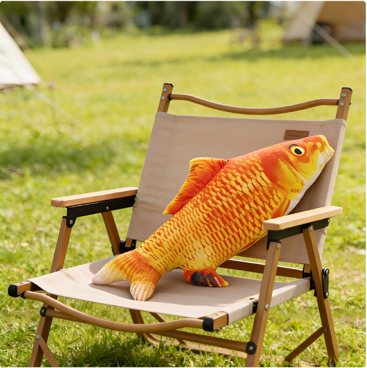 24 Inch Simulation Fish Plush Toy Pillow Soft Fish Cushion Pillow Stuffed Animal Toy for Cat Pets or Kids Birthday Gifts
