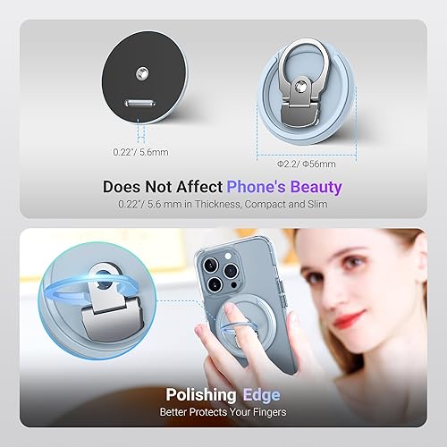 Miniatura 6 de PROfezzion Soporte de cámara continuidad con para portátiles MacBook, fuerte soporte magnético para iPhone 15, 14, 13, 12, soporte para cámara web