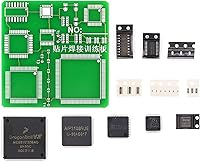 Vista 12 de Kit de práctica de soldadura D DZRCOXI, tablero de entrenamiento de habilidades de soldadura DIY SMD SMT (120 elementos de soldadura)