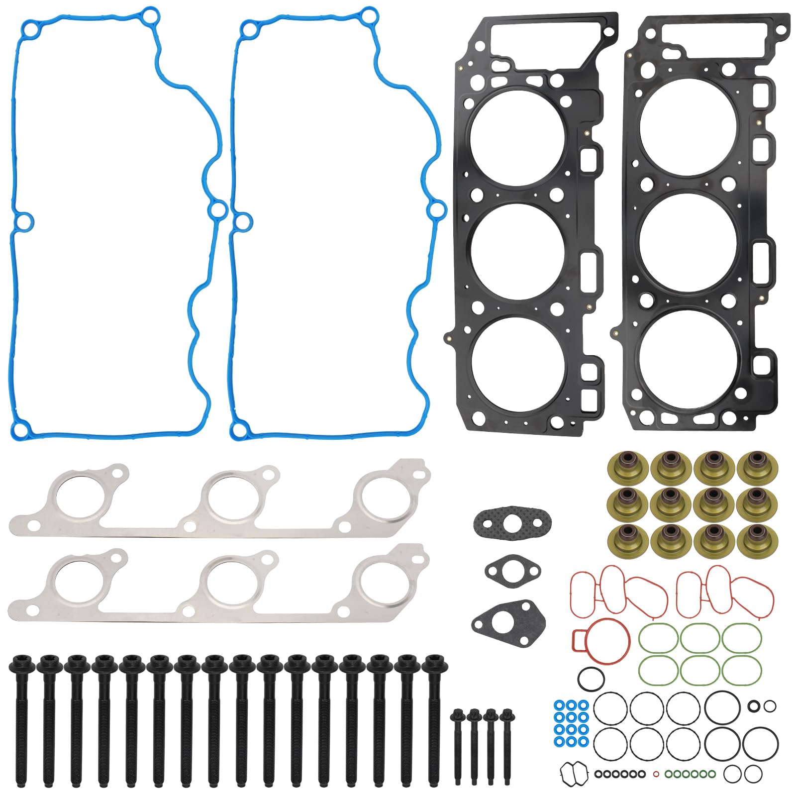 Cylinder Head Gasket Set with Head Bolts for 2004-2011 for Ford Explorer Ford Ranger Explorer Sport Trac 2005-2007 for Land Rover Lr3 2004-2009 for Mazda B4000 2004-2010 for Mercury Mountaineer