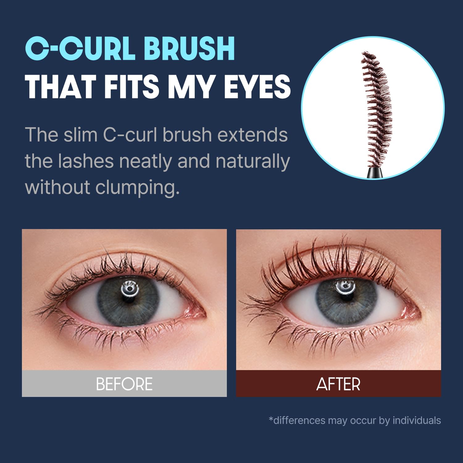 Cosnori Perfect Setting Mascara Waterproof Long & Curl 01 Black 7 ml - wydłużająco-pogrubiający wodooporny tusz do rzęs czarny