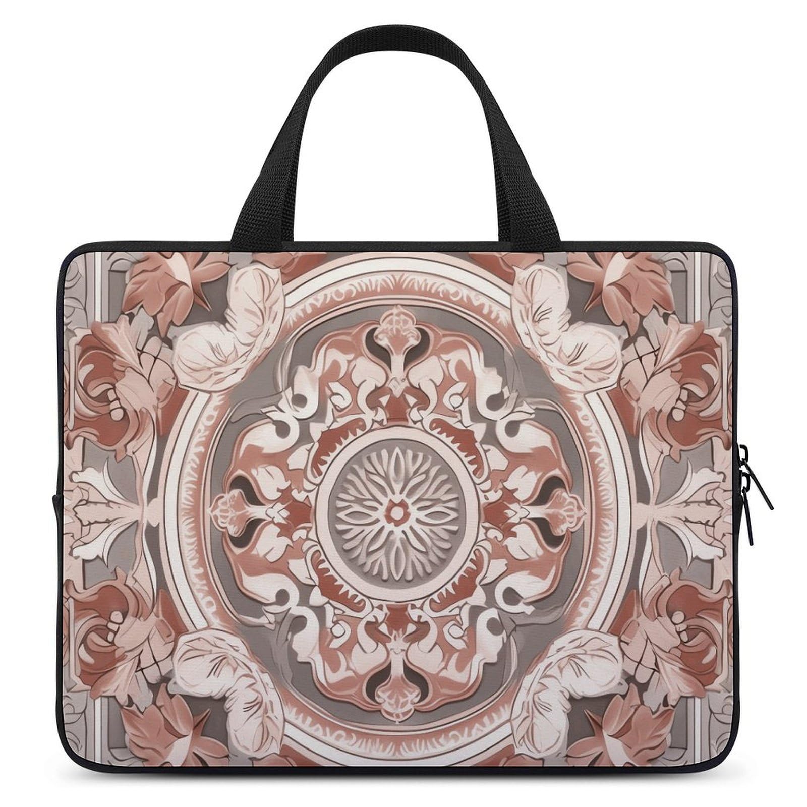 Sac ordinateur 15 pouces antichoc beige bicolore avec sangle - 6