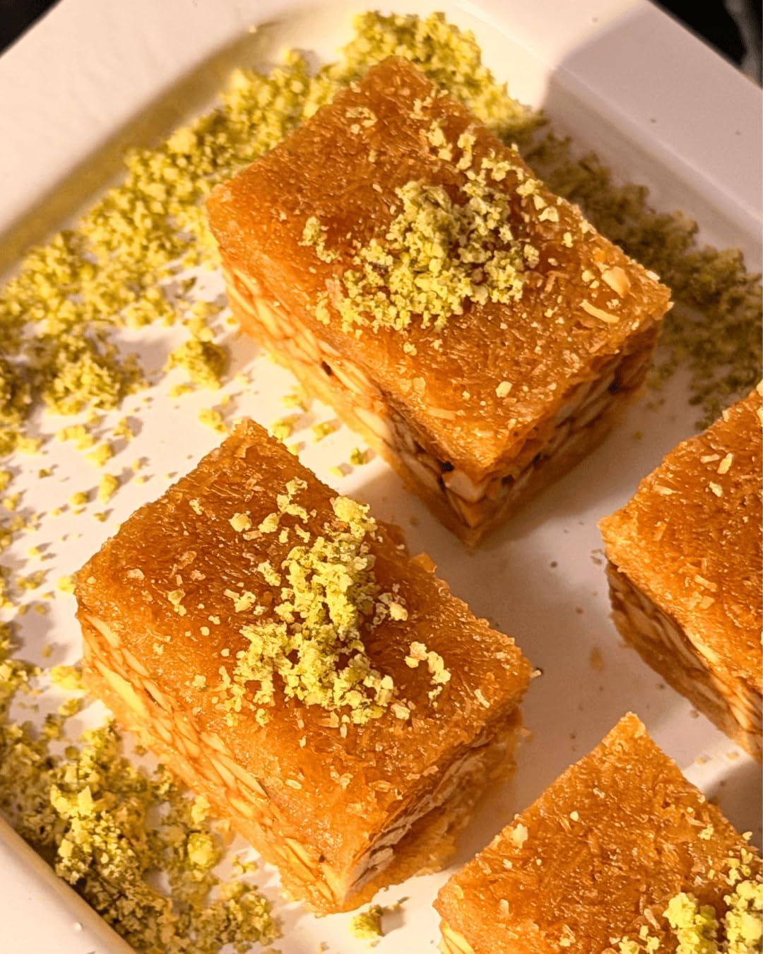 Chaina Ram Pista Basma Baklava, Turkish Sweet Pastry with Pistachios, Pack of 6-image-33