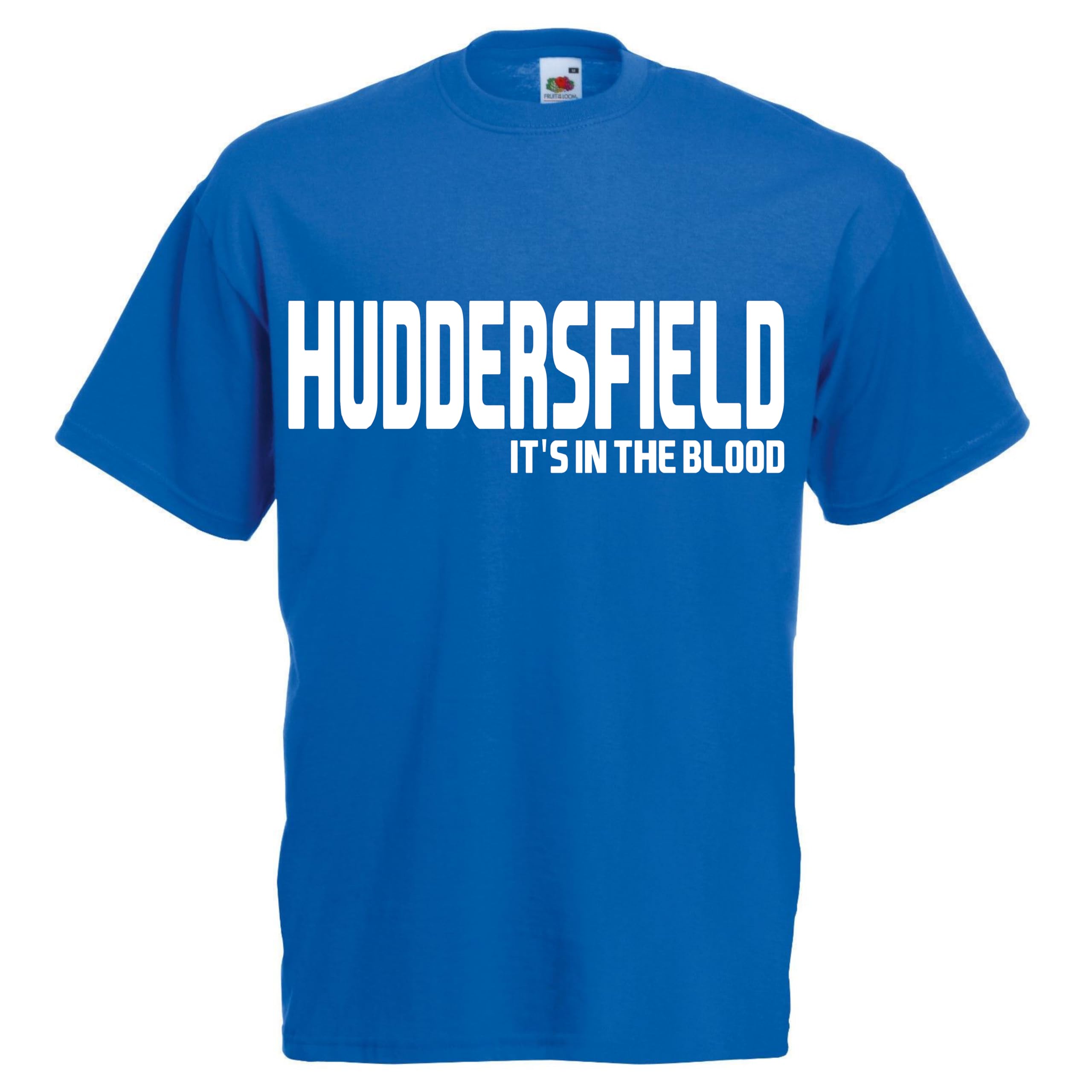 It's in The Blood Huddersfield Tshirt top Football Gift Premium Clothing Black