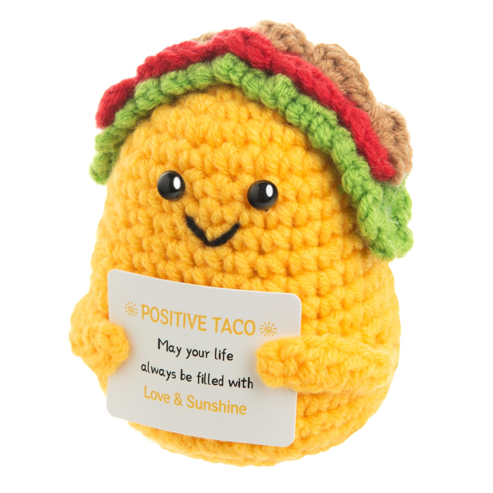 IwIeIaIrI Handmade Positive Crochet Taco,Birthday Gifts