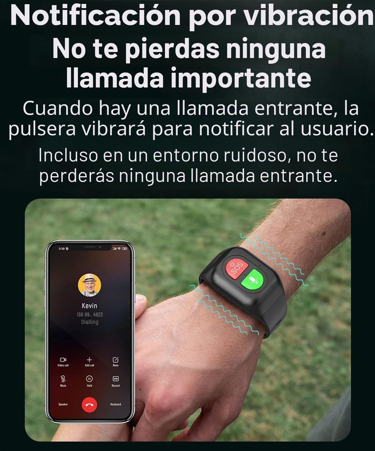 Reloj Inteligente para Personas Mayores, Dispositivo De Alerta De Caídas, Pulsera De Seguimiento GPS, Reloj De Seguimiento De Actividad Física con Llamada SOS para La Enfermedad De Alzheimer