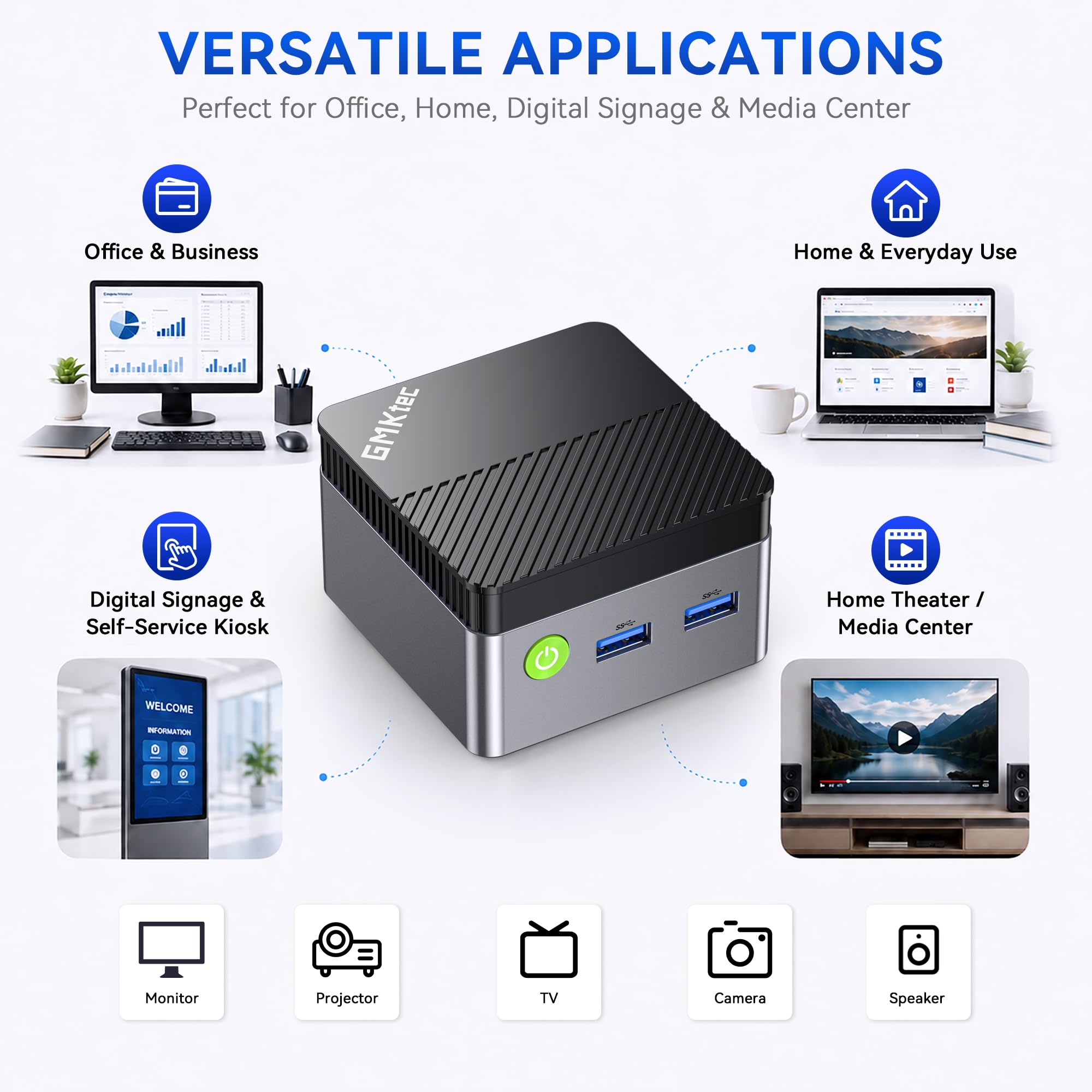 Amazon.com: GMKtec G5S Mini PC Intel N5095 8GB LPDDR4 128GB SSD