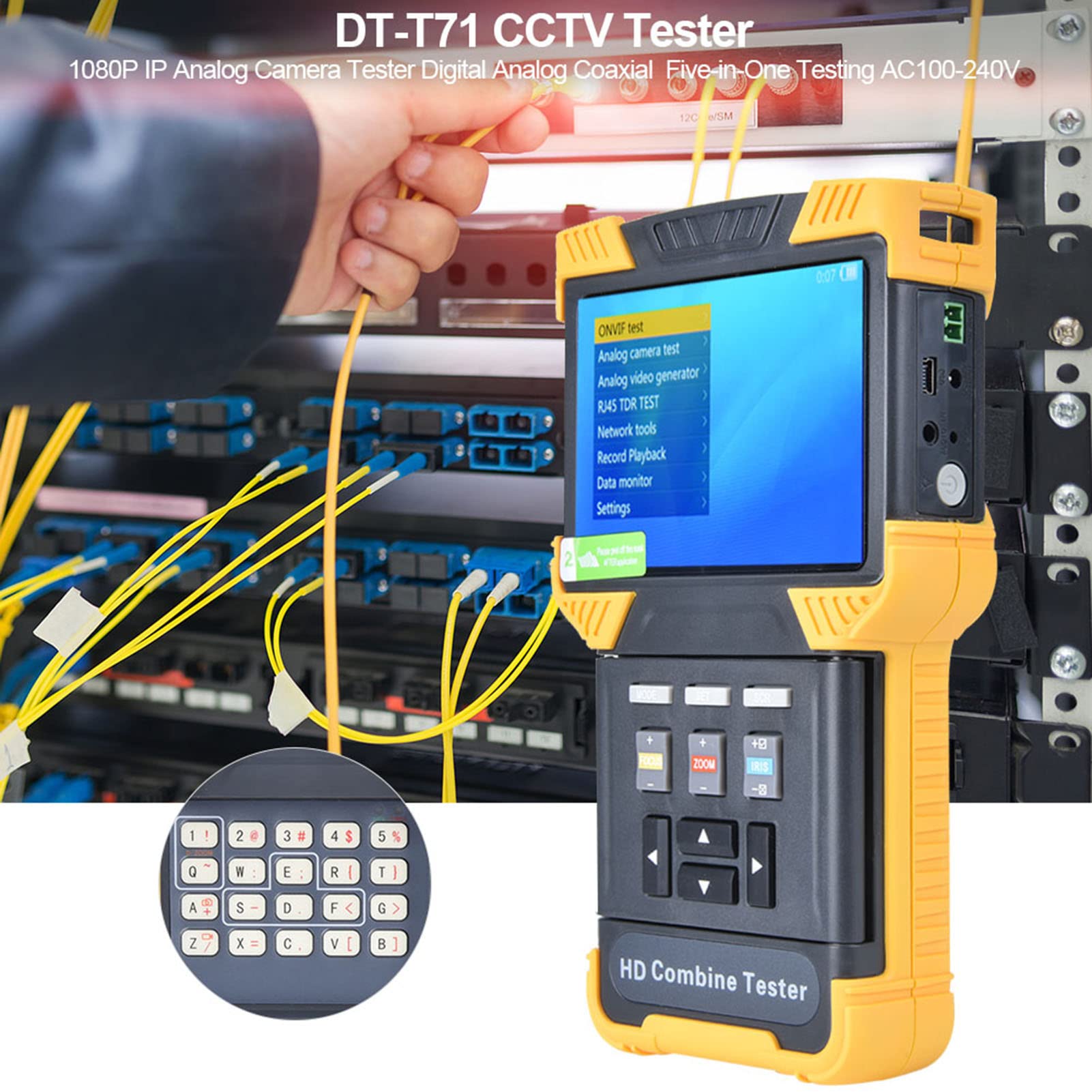 Tester per telecamere IP, tester combinati HD, supporto H.264, H.265, tester per telecamere analogiche IP 4K per indirizzo IP video rapido(Regolamenti europei)