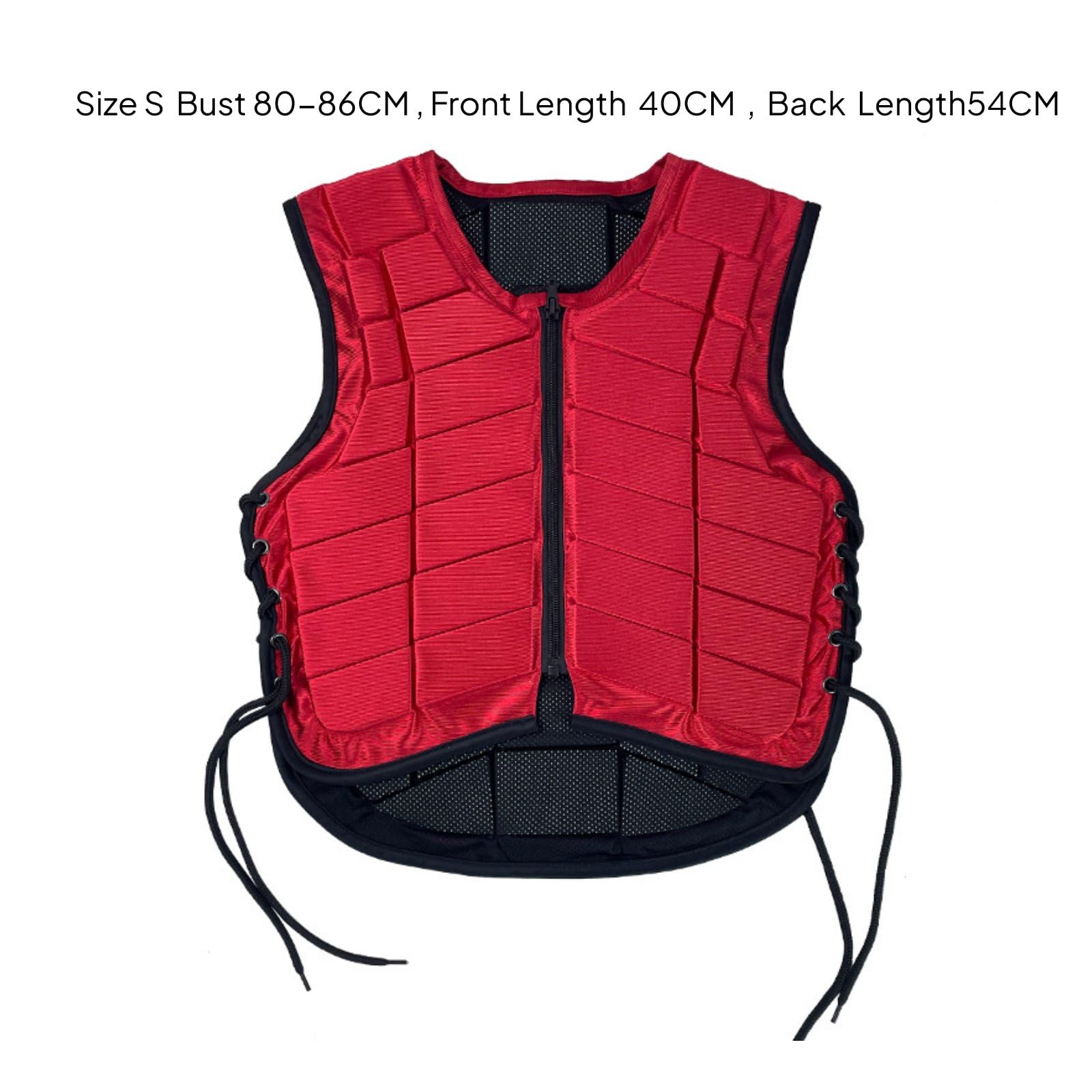 Gilet Equestre Protettivo Frontale Imbottitura Regolabile Materiale Traspirante Antiurto Vestibilità Aderente Adatto per Adulti E Bambini Lezioni Equitazione Uso Quotidiano