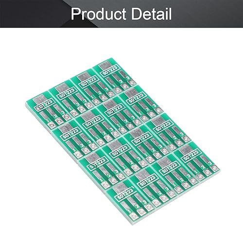 Miniatura 3 de Fielect 50 unidades SOT89-3P-2.3  SOT223-3P-1.5 a DIP adaptador PCB placa SMD convertidor