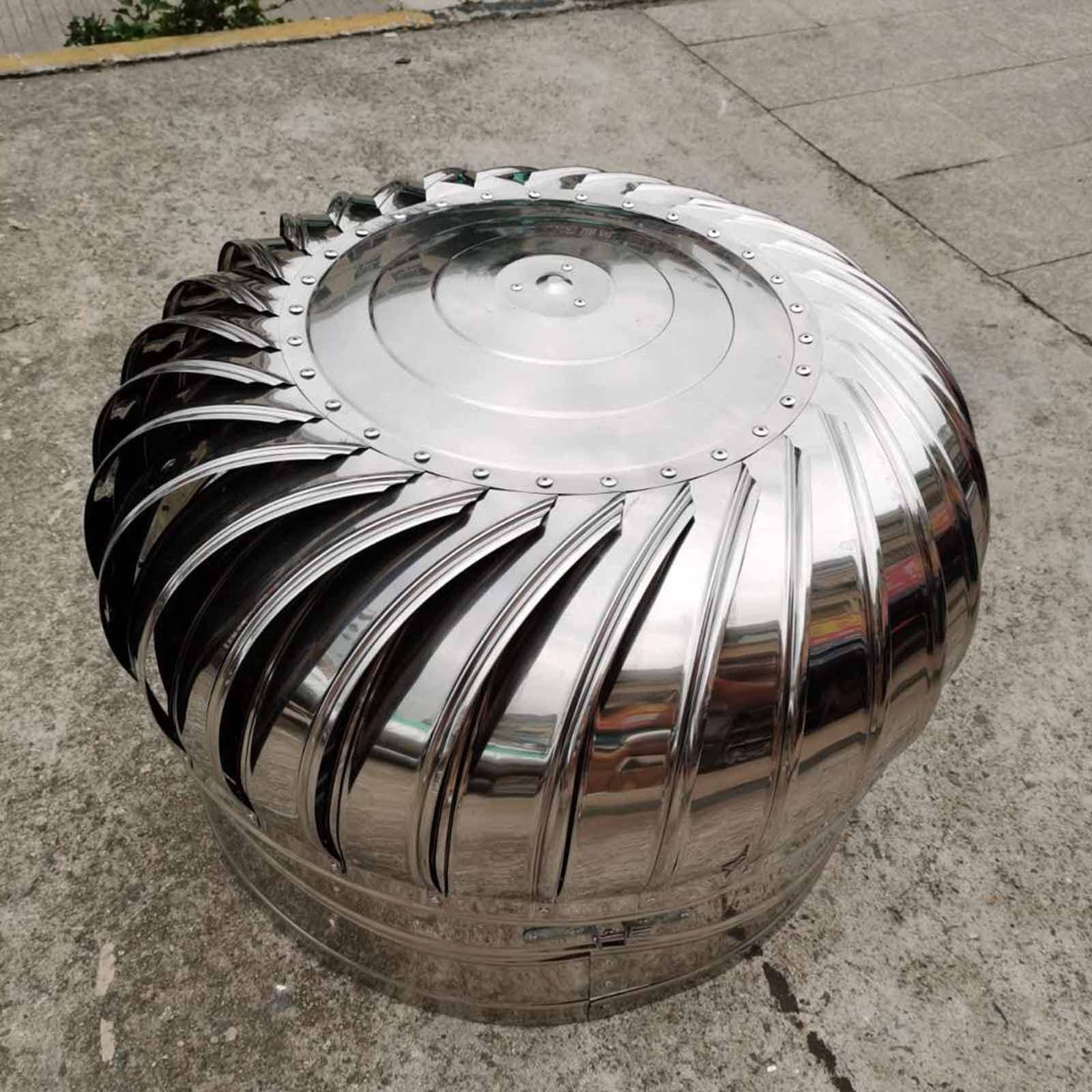 Rotat Comignolo cappello, Cappello rotante per camino in acciaio inox，acciaio inox 304 Cowl uccello Guard Spinner，Cowl cappello con Claw base Energy Sav,tetto Ventilator (Misura: 400mm/15.74in)