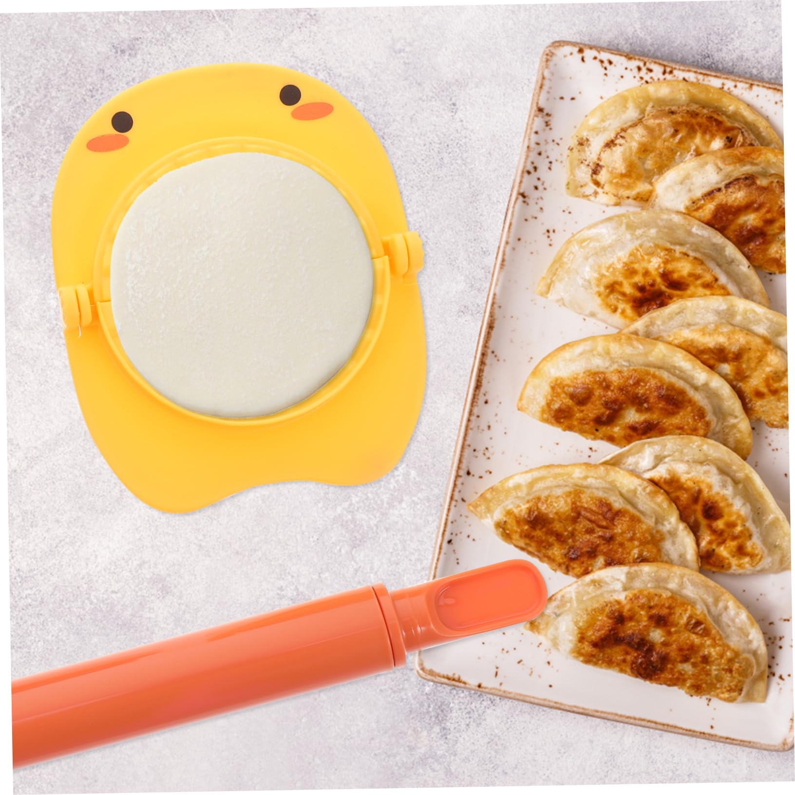 FUNOMOCYA 1 Set Dumplings Maker Molds Easy Press for Dumplings Empanadas Kitchen Gadget Family Baking Fun