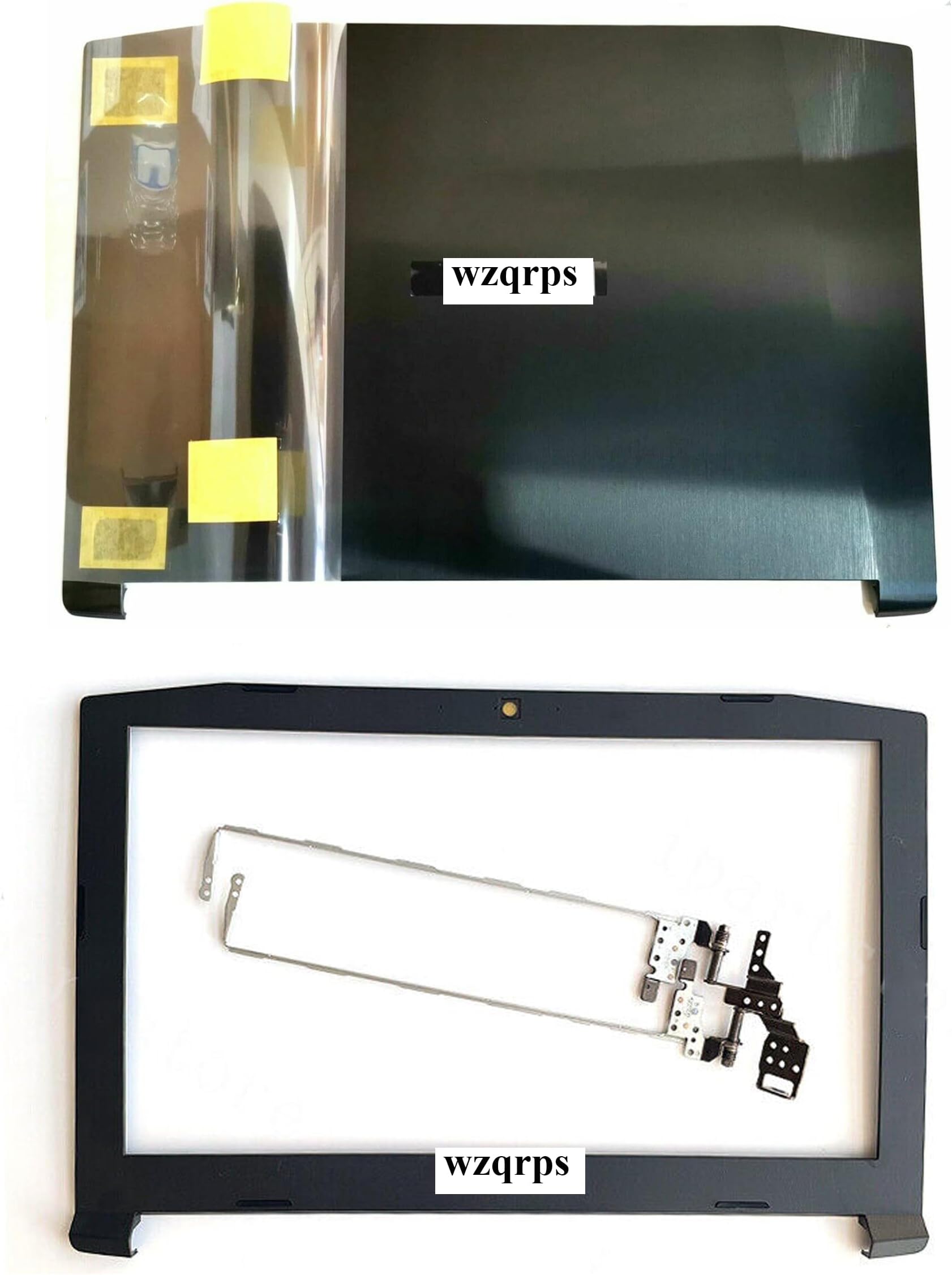 wzqrps Replacement Laptop LCD Cover Back Rear Top Lid with Front Bezel and Hinges for Acer Nitro 5 AN515-51 AN515-53 AN515-41 42 60.Q2SN2.002 AP211000700 AP211000800