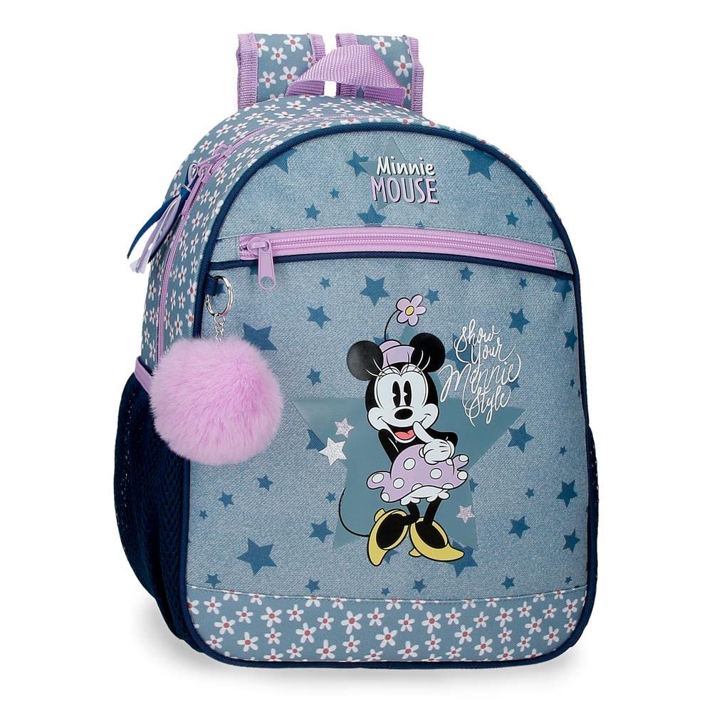 Disney Minnie Style Mochila Preescolar Azul 27x33x11 cms Poliéster 9,8L