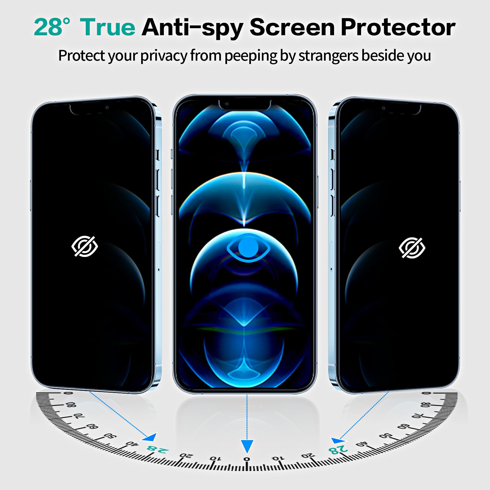 ORETECH per Cover iPhone 12 Pro Max, [2 Pezzi Pellicola Protettiva in Vetro Temperato & 1 Pezzi Pellicola Fotocamera] Antiurto Ultra Sottile Hard PC Silicone Custodia iPhone 12 Pro Max Cover - Nero
