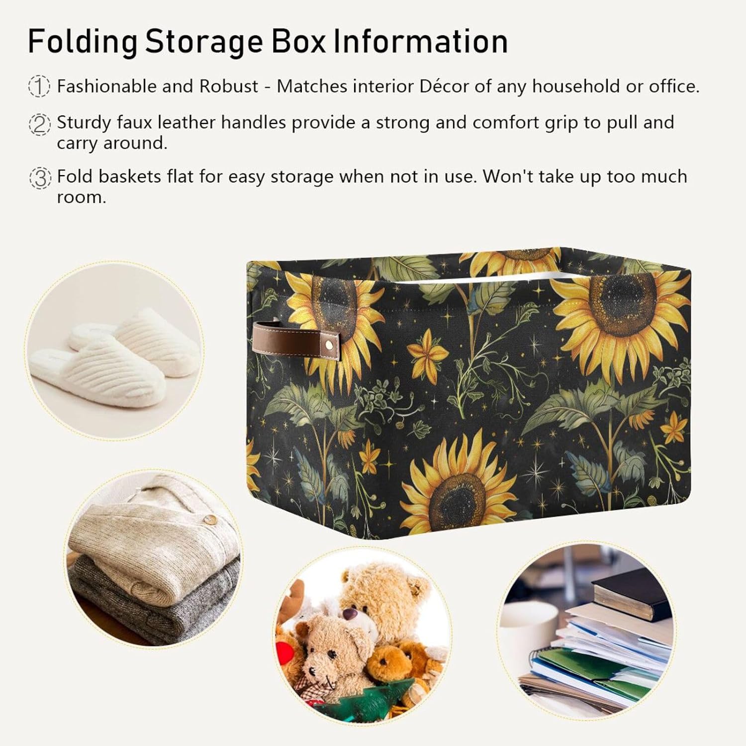 foldable and waterproof clothes storage basket image 5