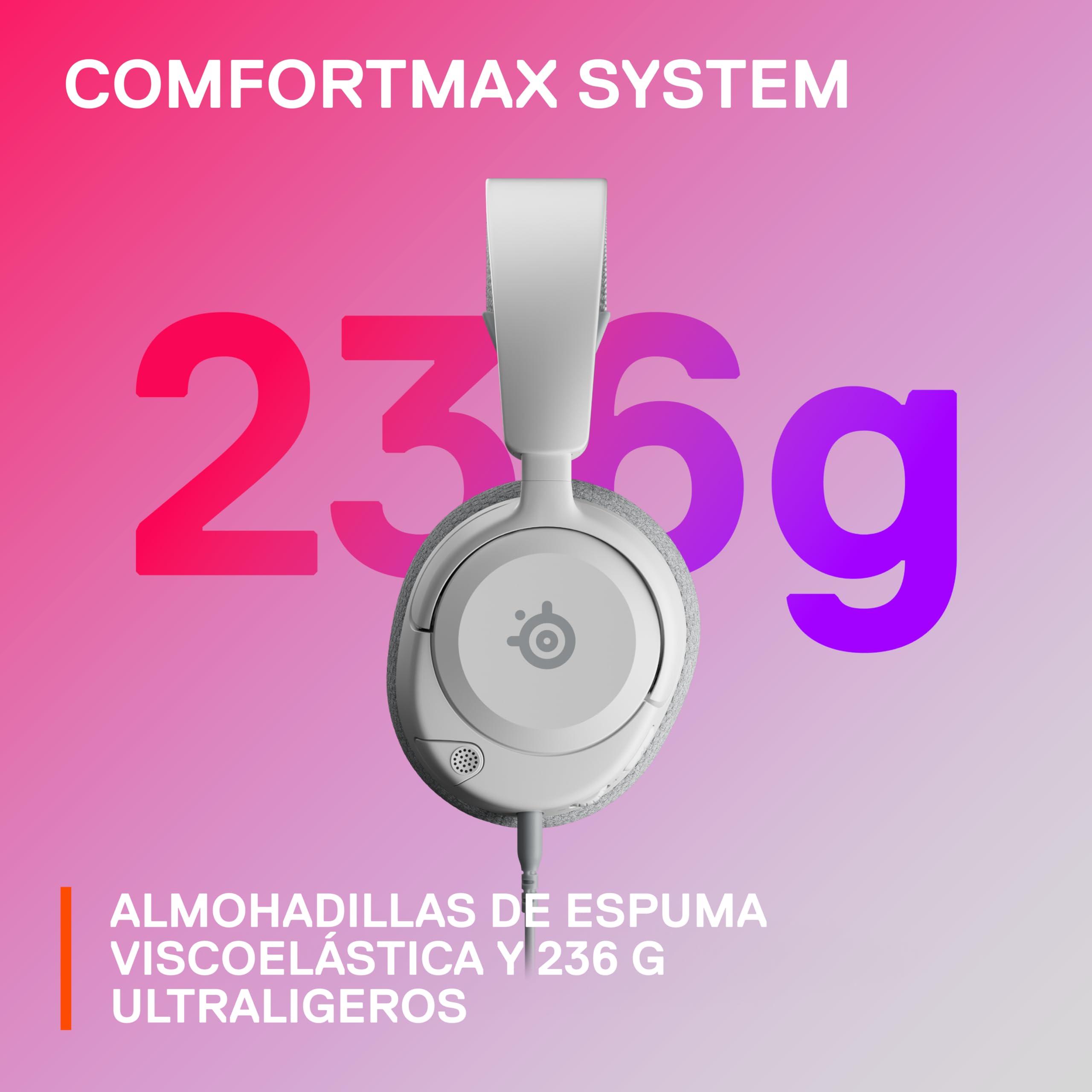 SteelSeries Arctis Nova 1 - Auriculares multisistema para juegos, controladores de alta fidelidad, audio espacial de 360°, diseño cómodo, duradero, ultraligero, micrófono con cancelación de ruido, PC,