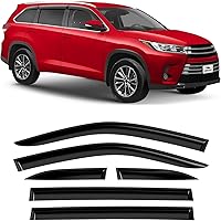 Vista 15 de Voron Glass Cinta adhesiva con borde cromado, protectores de lluvia extra duraderos para Dodge Ram 1500 2019-2026 cabina doble, deflectores