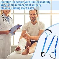 Vista 5 de Reemplazo de rodilla de 75 pulgadas de largo, ayuda a la recuperación de piernas con asas acolchadas y pies, equipo de rehabilitación de rodilla