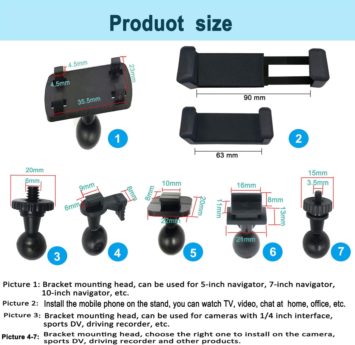 onlylife gps dv bracket dash cam suction mount windshield dashboard suction cup mount holder