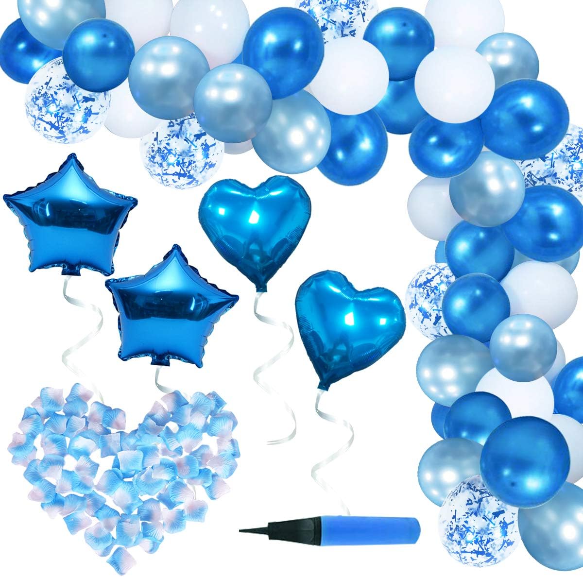 Amazon Foresci Jp 風船ガーランドキット95点セットネイビースカイブルーホワイト スター ハートバルーン 誕生日 結婚式 ウェディング 飾り 記念日 お祝い 卒業卒園 周年イベント おしゃれ飾り付け プレゼントのガーランドキット パーティー バースデー装飾 花びら Amazon Foresci Jp 風船ガーランドキット95点セットネイビースカイブルーホワイト スター ハートバルーン 誕生日 結婚式 ウェディング 飾り 記念日 お祝い 卒業卒園 周年イベント おしゃれ飾り付け プレゼントのガーランドキット パーティー バースデー装飾 花びら