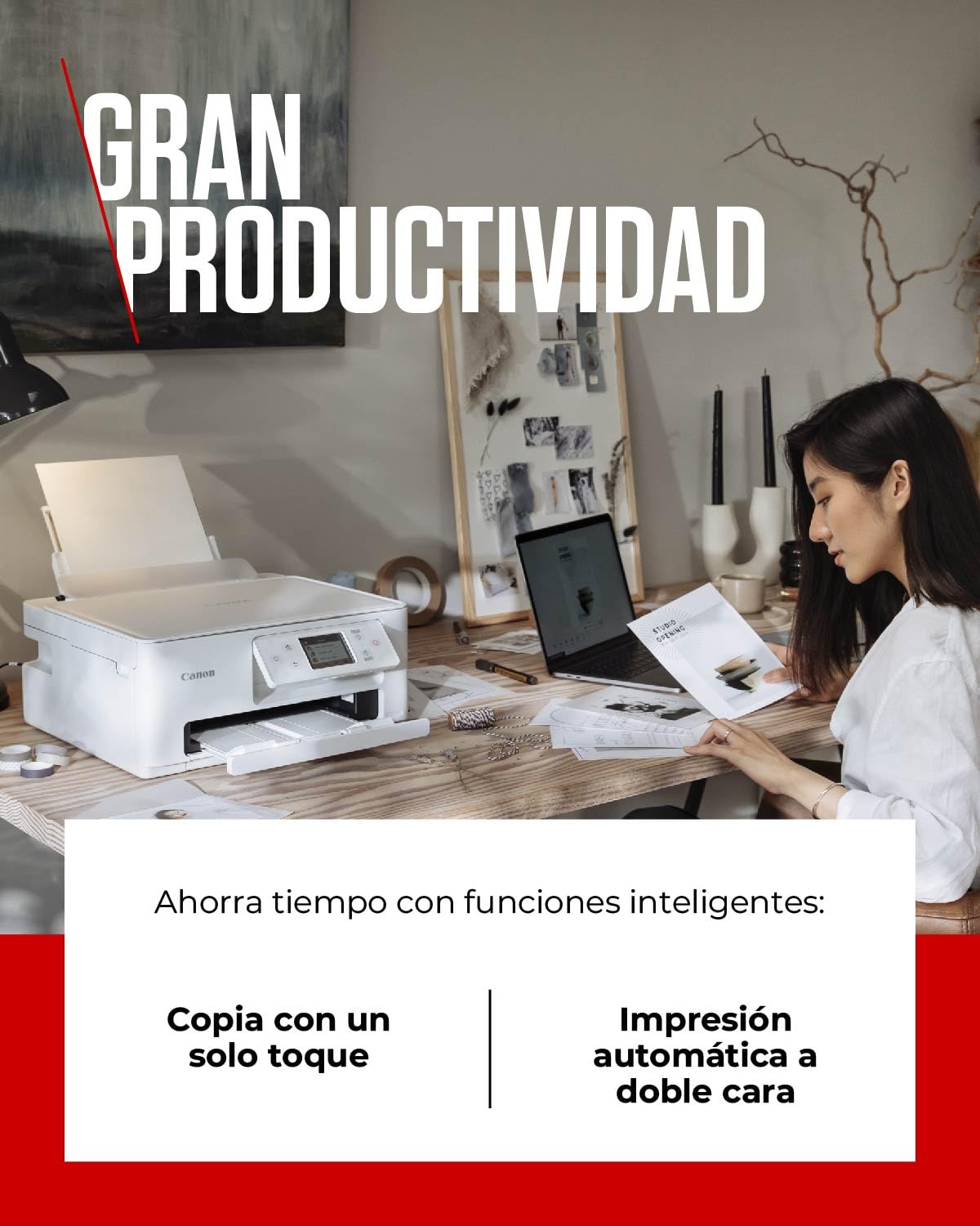 Canon PIXMA TS7650i – Impresora Multifunción para Uso Doméstico | Conexión Inalámbrica, Imprime Desde tu Smartphone | Impresoras con PIXMA Print Plan