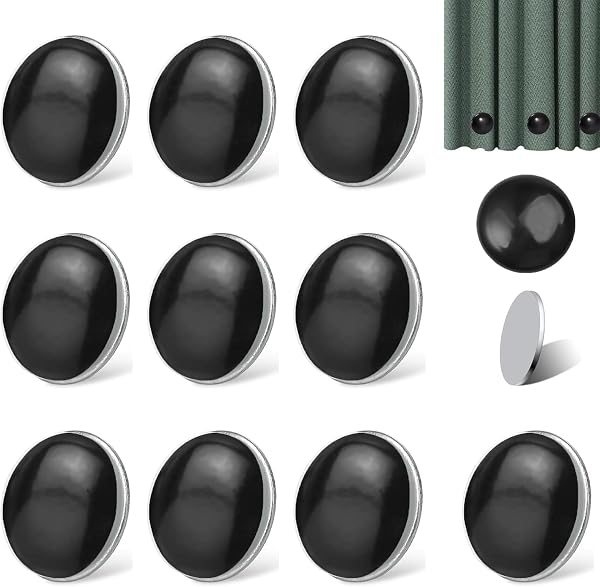 ARCPNRT pesi magnetici neri da 4 cm, 10 elementi