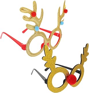 Decoração De Natal 2 Peças De Suprimentos Armação De Óculos Chifres Armações De Óculos Adereços Decoração De Natal Antler Decoração Chapelaria Armação De Óculos Armação De Óculos