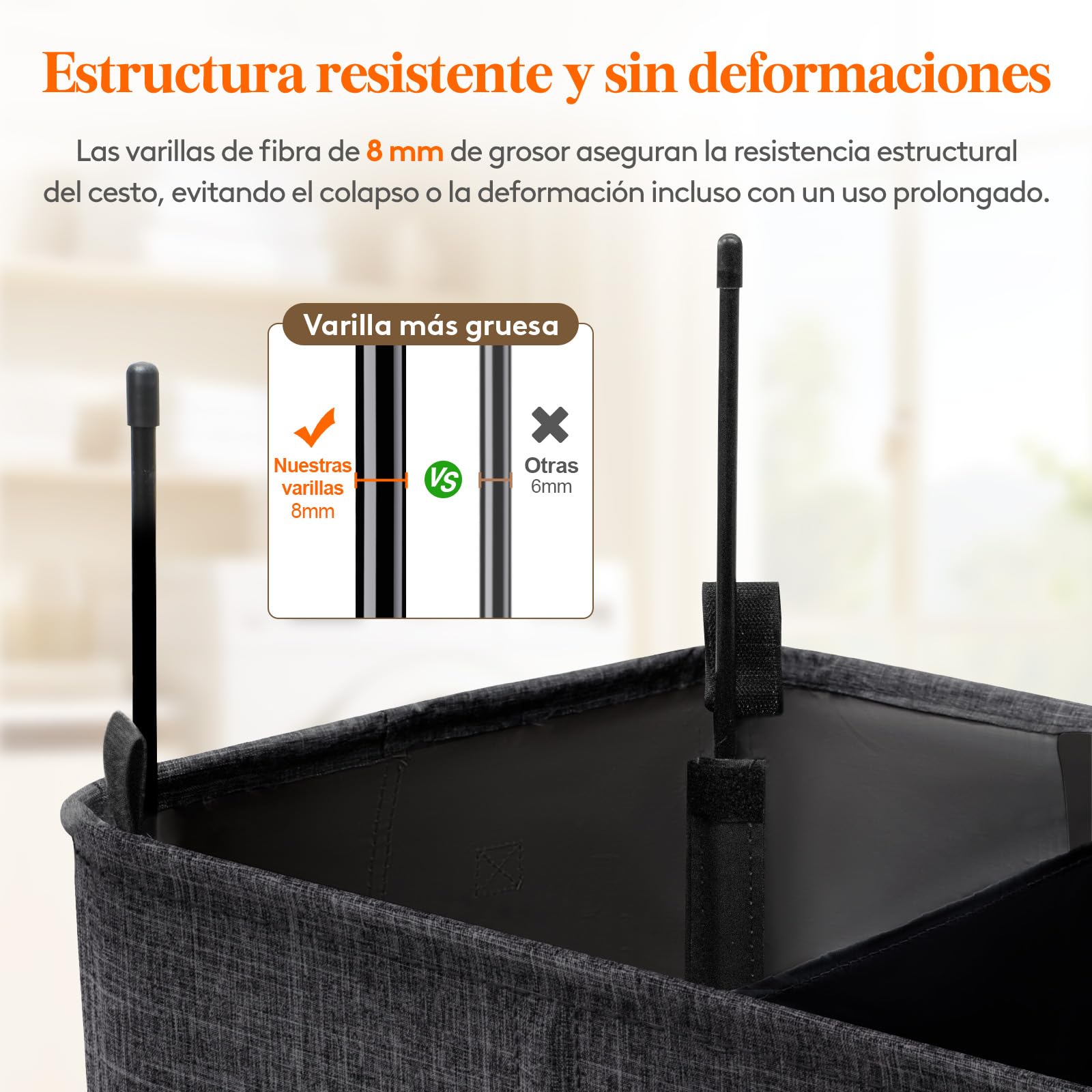 Lifewit 160L Cesto Ropa Sucia 3 compartimentos con Tapa, Grande Cubo Ropa Sucia con 3 Bolsas Para Colada Extraíbles, Cesto Ropa Sucia con Asas para Dormitorio Baño Lavanderia, Gris Oscuro
