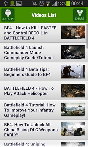 Videos Guide for BattleField 4