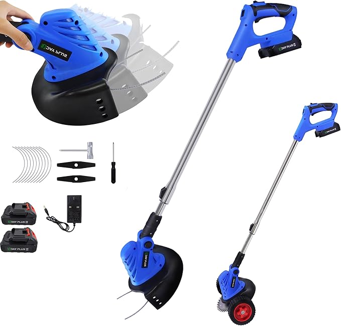 Grass Strimmer Cordless Electric 24V Grass Trimmers Battery Strimmer