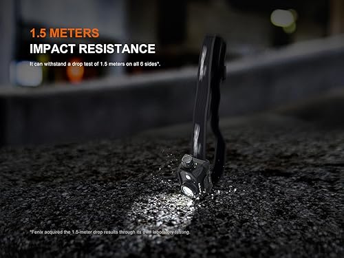 Miniatura 8 de Fenix HL45R - Linterna frontal de haz ajustable de 1000 lúmenes, recargable, combustible dual AAA, detección de gestos, reflector, foco, luz roja