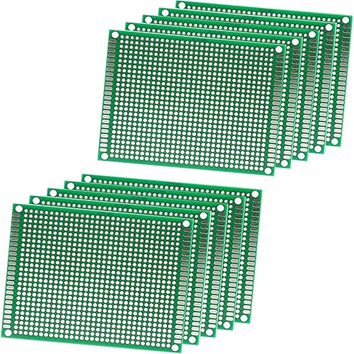 Miniatura 1 de 10 placas de PCB prototipo, kit de prototipo de placas PCB de doble cara, 8 x 12, diseño universal de PCB de bricolaje, placa de circuito impresa,
