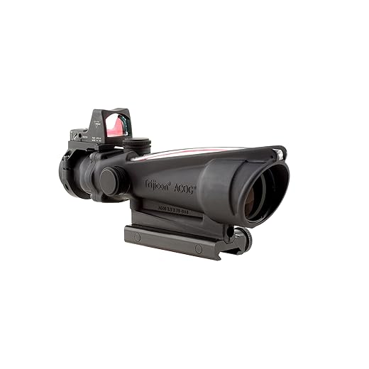Trijicon 3.5x35mm ACOG Dual Illuminated Red Chevron .223 Reticle 3.25 MOA RMR Sight TA51 Mount Black Optics