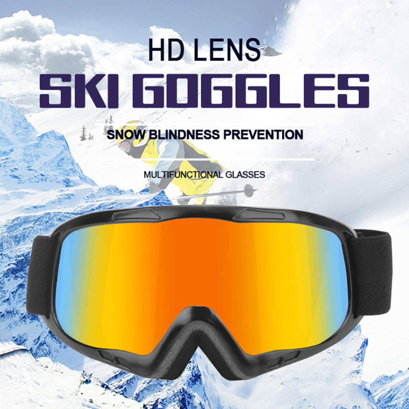 Lunettes de snowboard pour enfants, lunettes de ski, anti-buée, coupe-vent, pour tout-petits, garçons et filles
